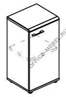 Шкаф низкий узкий закрытый (топ МДФ) МР 9353 на Office-mebel.ru