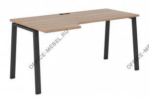 Стол криволинейный 1,4м. П/Л на А образном EVL106DX/А/60*30 на Office-mebel.ru