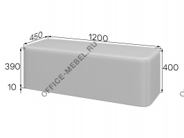 Пуф на регулируемой опоре БК-12040 на Office-mebel.ru