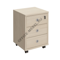 Тумба выкатная, 3 ящика с центральным замком В 201 на Office-mebel.ru