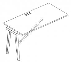 Секция стола рабочей станции АЛ 9013-1  на Office-mebel.ru