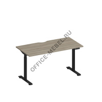 Стол письменный на электроприводе с вырезом А2 БГ 003.2 БП на Office-mebel.ru
