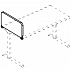 Экран настольный торцевой ДСП для стола МР А 853 на Office-mebel.ru 1