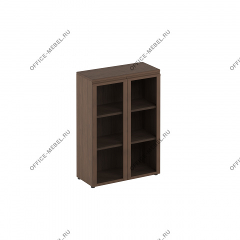 Шкаф для документов средний со стеклянными дверями МК 312-2 на Office-mebel.ru