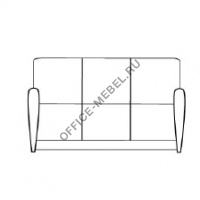 Диван 3-х местный (с подлокотниками) ДВП3 на Office-mebel.ru