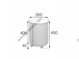 Пуф на колесной опоре БН-3545-К на Office-mebel.ru