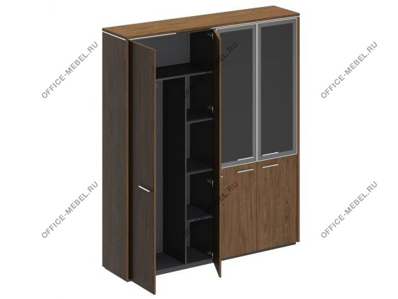 Шкаф комбинированный (для одежды + со стеклом) ВЛ 359 ДТ на Office-mebel.ru
