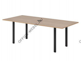 Стол переговоров 2м на мет. опорах EVL821/П/60*30 на Office-mebel.ru