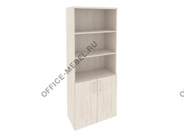 Шкаф высокий широкий (2 низких фасада ЛДСП) O.ST-1.1 на Office-mebel.ru