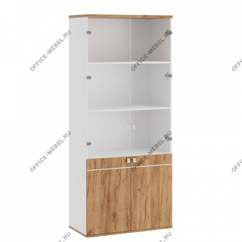 Шкаф для бумаг со стеклом (стекло без рамы) TES38150121 на Office-mebel.ru