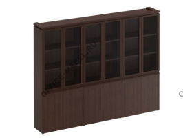 Шкаф для документов со стеклянными дверями МК 378 на Office-mebel.ru