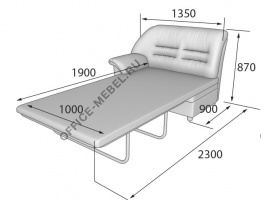 Завершающий элемент двухместный раскладной (правый/левый) P2R/L-r на Office-mebel.ru