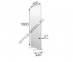 Перегородка без колес fx-80/180 на Office-mebel.ru