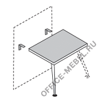 Столешница для ресепшн прямая D23533 на Office-mebel.ru