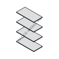 Полки шкафа высокого 72H101 на Office-mebel.ru