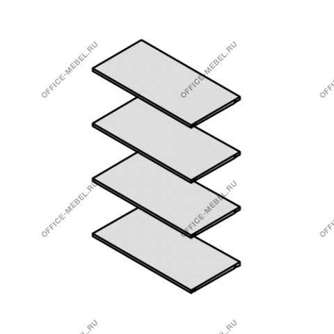 Полки шкафа высокого 72H101 на Office-mebel.ru