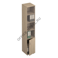 Шкаф для документов узкий со стеклом 381 на Office-mebel.ru