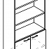 Шкаф для документов полузакрытый (топ ДСП) МР 9471 на Office-mebel.ru 1