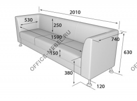 Диван трехместный EVO3-2 на Office-mebel.ru