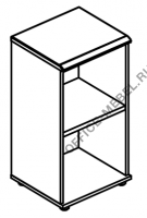 Стеллаж низкий узкий (топ МДФ) МР 9352 на Office-mebel.ru