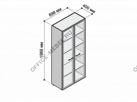 Шкаф высокий открытый MDF601 на Office-mebel.ru