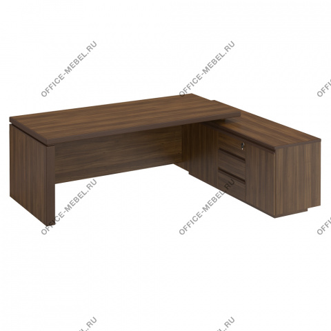 Стол руководителя на опорной тумбе МК 138-2 на Office-mebel.ru