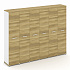 Шкаф шесть узких секций, 5 ниш (6 фасадов ЛДСП, 5 ниш) CN.STU-568 на Office-mebel.ru 1