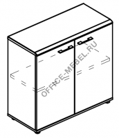 Шкаф низкий закрытый (топ МДФ) МР 9351 на Office-mebel.ru