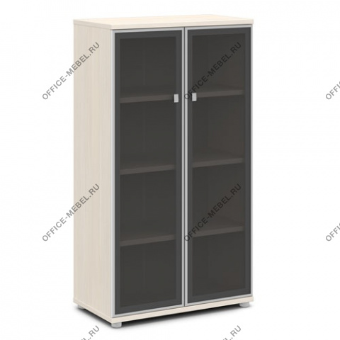Шкаф со стеклом в алюминиевом профиле V-665 на Office-mebel.ru