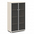 Шкаф со стеклом в алюминиевом профиле V-665 на Office-mebel.ru 1