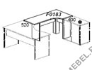 Приставка-стол с фигурной столешницей (правый) Karstula F0183 на Office-mebel.ru