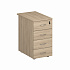 Тумба приставная 4-ящичная, с замком ФР 202 на Office-mebel.ru 1