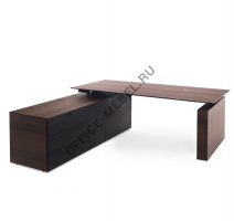 TESLA Стол письм. с тумбой SX П/Л 110 103 ECL BL на Office-mebel.ru