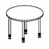 Стол для брифинга круглый (телескопические металлические ноги) Periscope F2147 на Office-mebel.ru 1