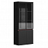 Шкаф со стеклом и подсветкой.  Полки - стекло DRV421.G3388 на Office-mebel.ru 1