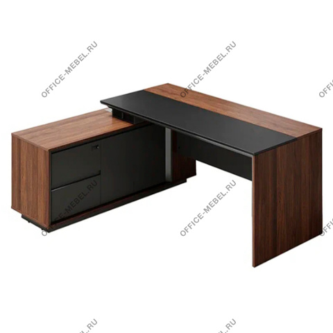 Стол руководителя на опорной сервисной тумбе, л\п DR86-2.220180 на Office-mebel.ru
