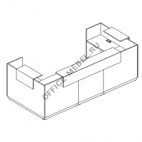 Стойка ресепшен П-образная А4 9882 на Office-mebel.ru
