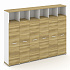 Шкаф шесть узких секций, 5 ниш (6 фасадов ЛДСП, 4 ниши) CN.STU-566 на Office-mebel.ru 1