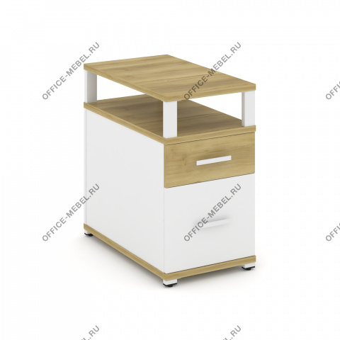Тумба приставная 1 ящик + 1 распашной фасад. С надставкой CN.TGP-002 A/B/W на Office-mebel.ru