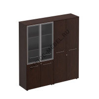 Шкаф комбинированный (стекло-одежда) МЕ 358 на Office-mebel.ru