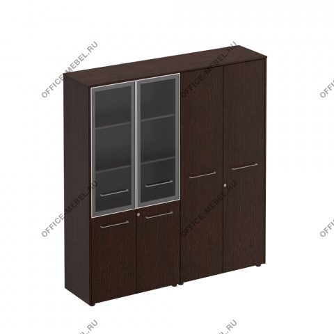 Шкаф комбинированный (стекло-одежда) МЕ 358 на Office-mebel.ru
