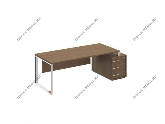Стол руководителя на опорной тумбе правый/левый ОР 148 ДТ на Office-mebel.ru