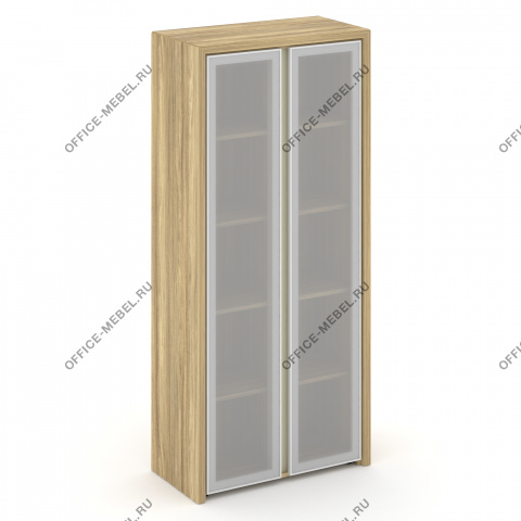 Шкаф высокий широкий (2 высоких фасада стекло сатин в раме) COR.ST-1.10R на Office-mebel.ru