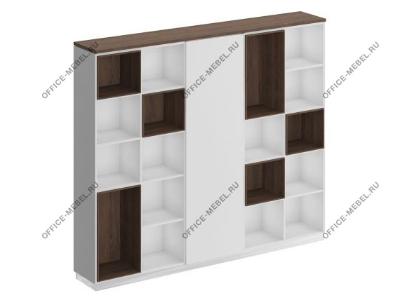 Шкаф комбинированный (открытый - одежда узкий - открытый) СИ 304 на Office-mebel.ru