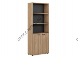 Шкаф для документов (низ малые фасады, верх открытый) EVL403 на Office-mebel.ru