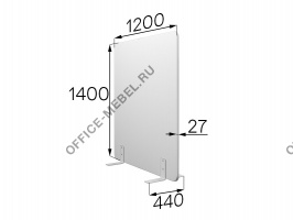 Перегородка без колес fx-120/140 на Office-mebel.ru