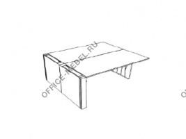 Двойной стол с боковым пьедесталом DK206BT на Office-mebel.ru