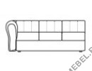 Трехместная секция с левым подлокотником 3Л на Office-mebel.ru