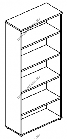 Стеллаж высокий (топ ДСП) МР 9475 на Office-mebel.ru