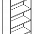 Стеллаж высокий (топ ДСП) МР 9475 на Office-mebel.ru 1